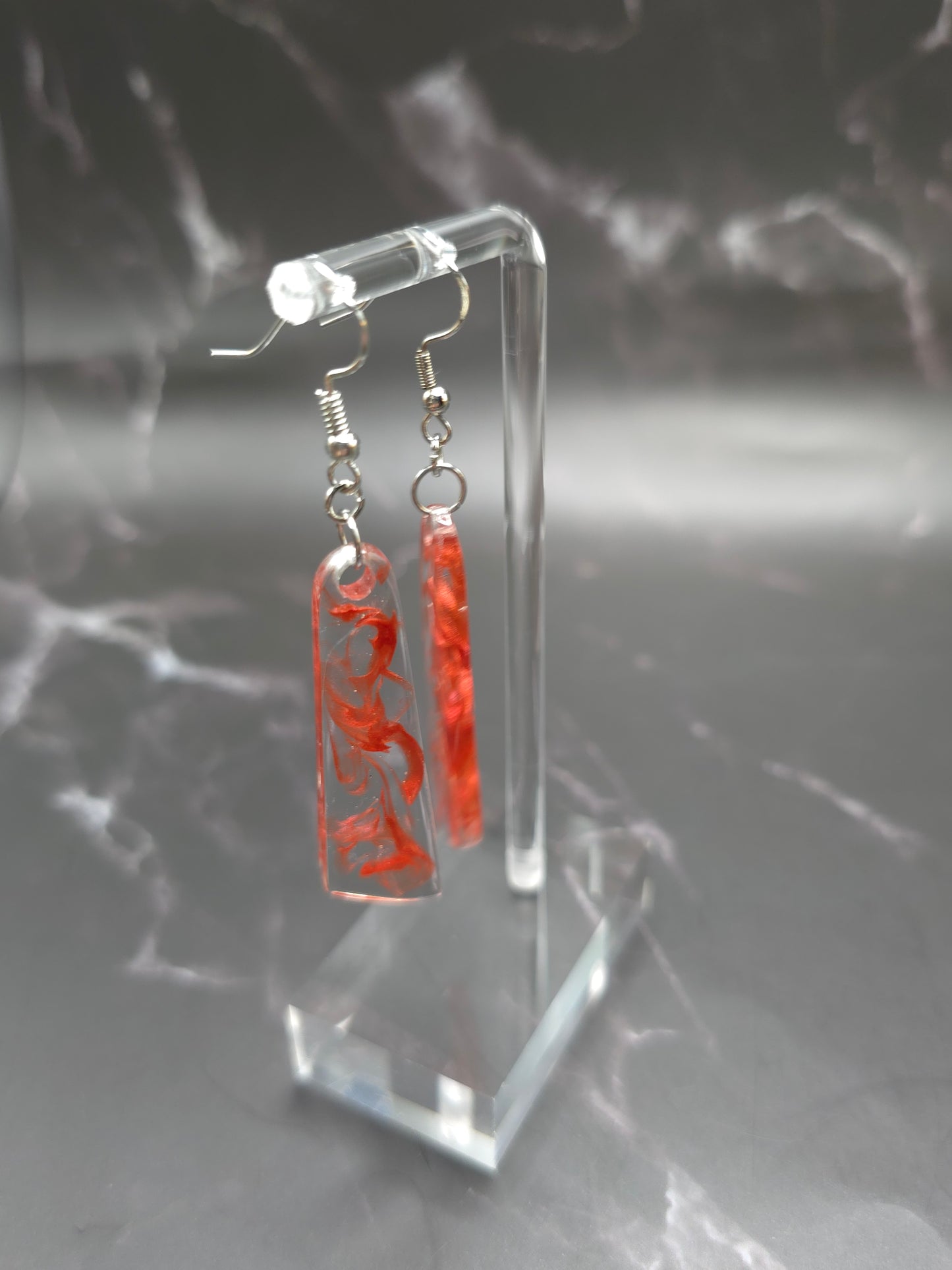 Swirl Dangle Resin Earrings