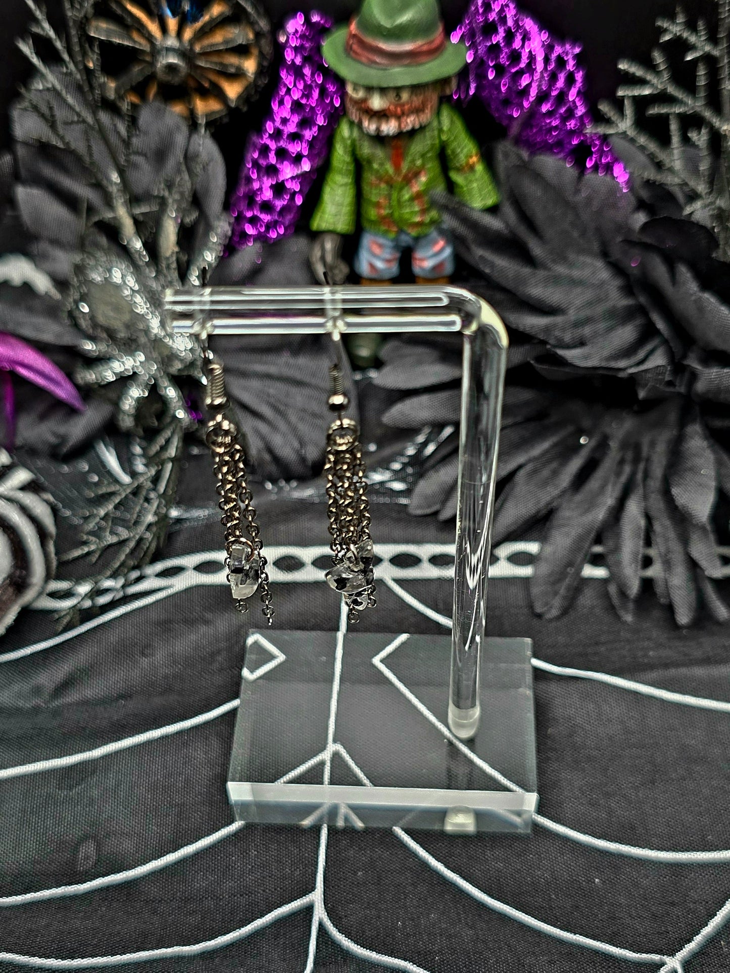 Chains & Moth Earrings