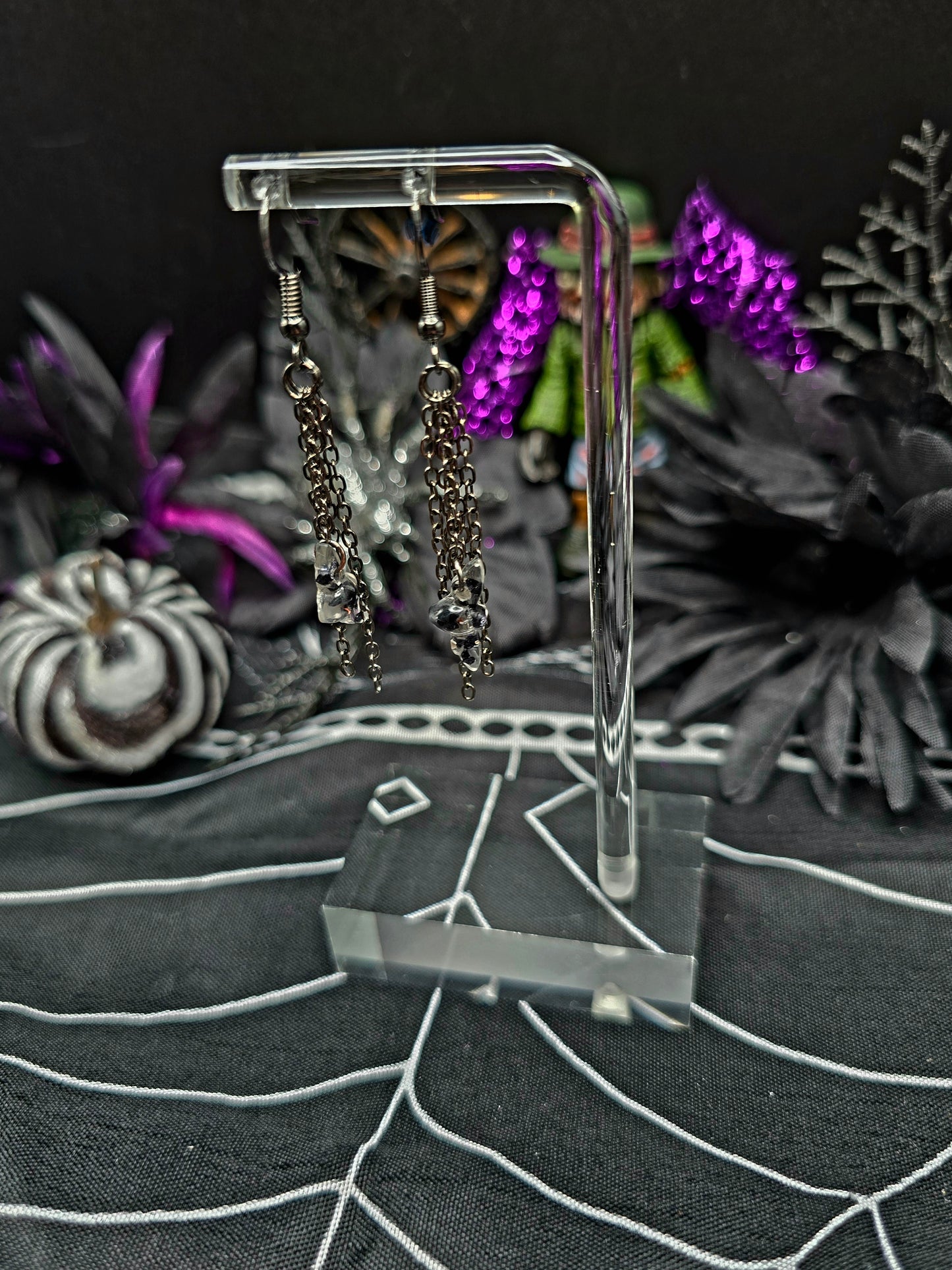 Chains & Moth Earrings