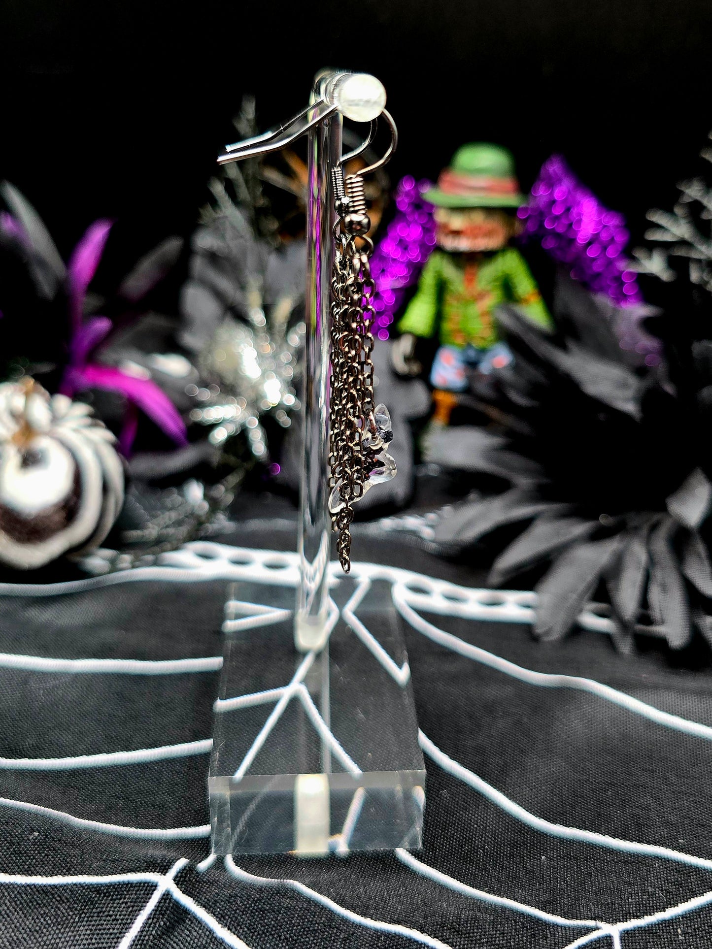 Chains & Moth Earrings