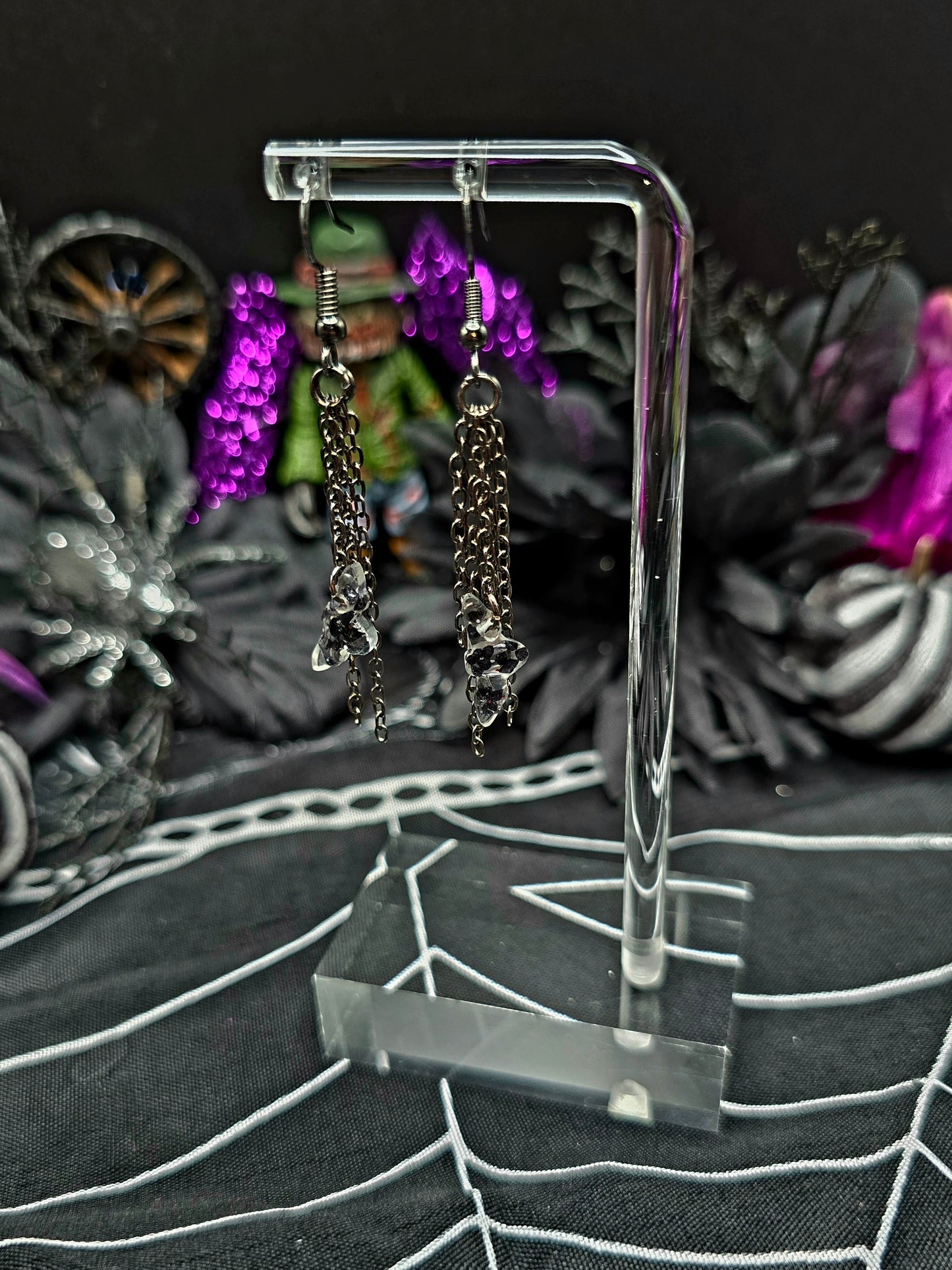 Chains & Moth Earrings