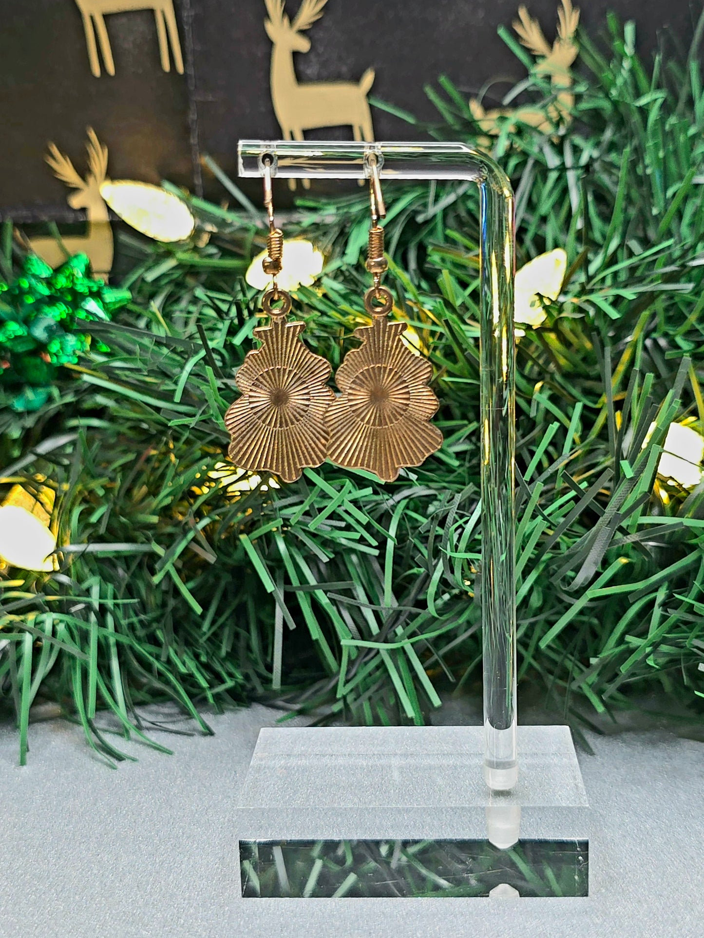 Christmas Tree Dangle Earrings