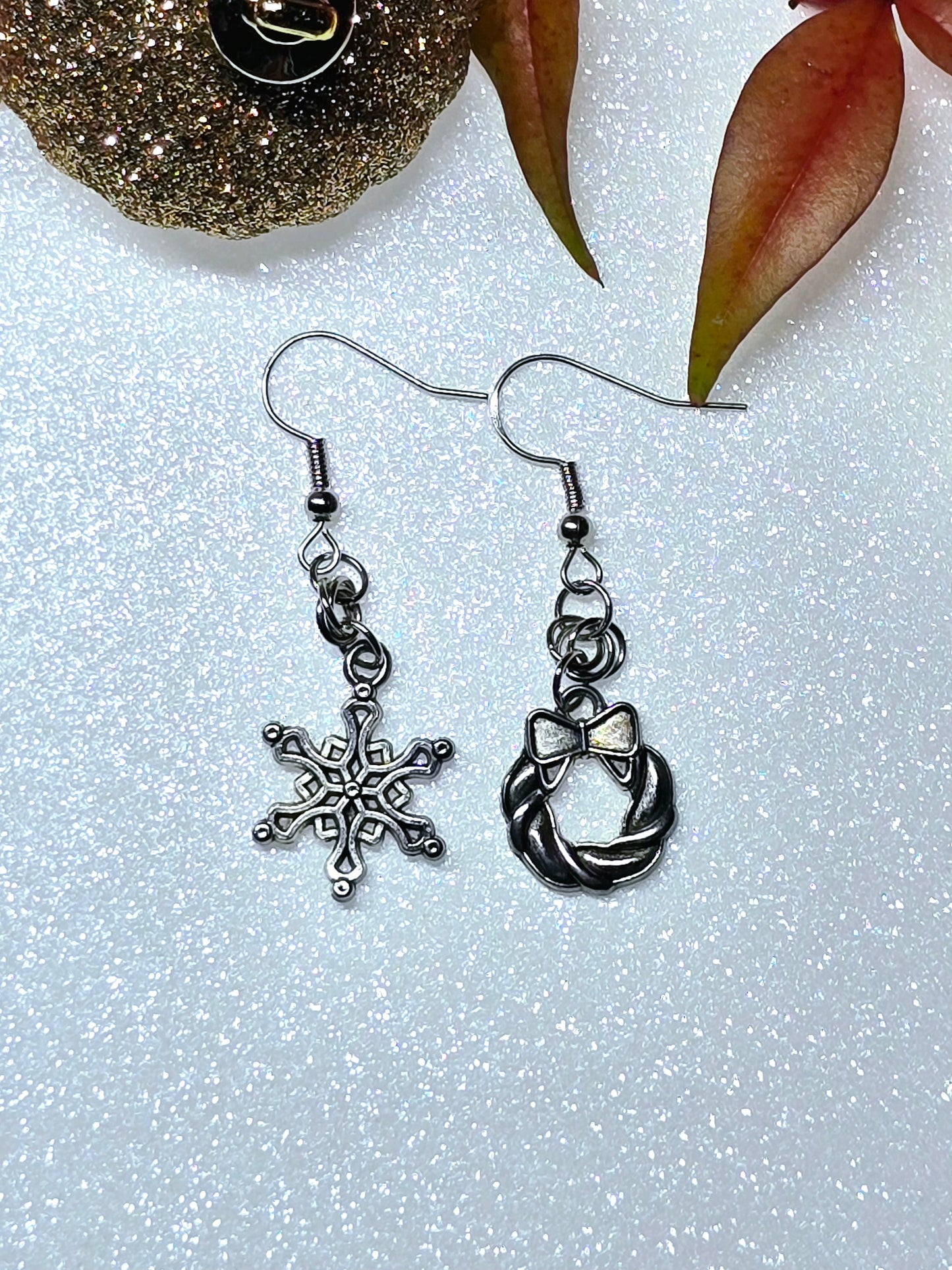 Mismatch Christmas Earrings