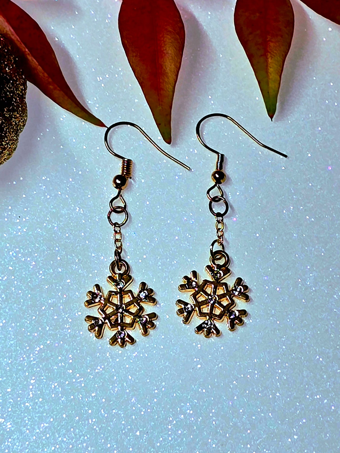 Snowflake Dangle Earrings