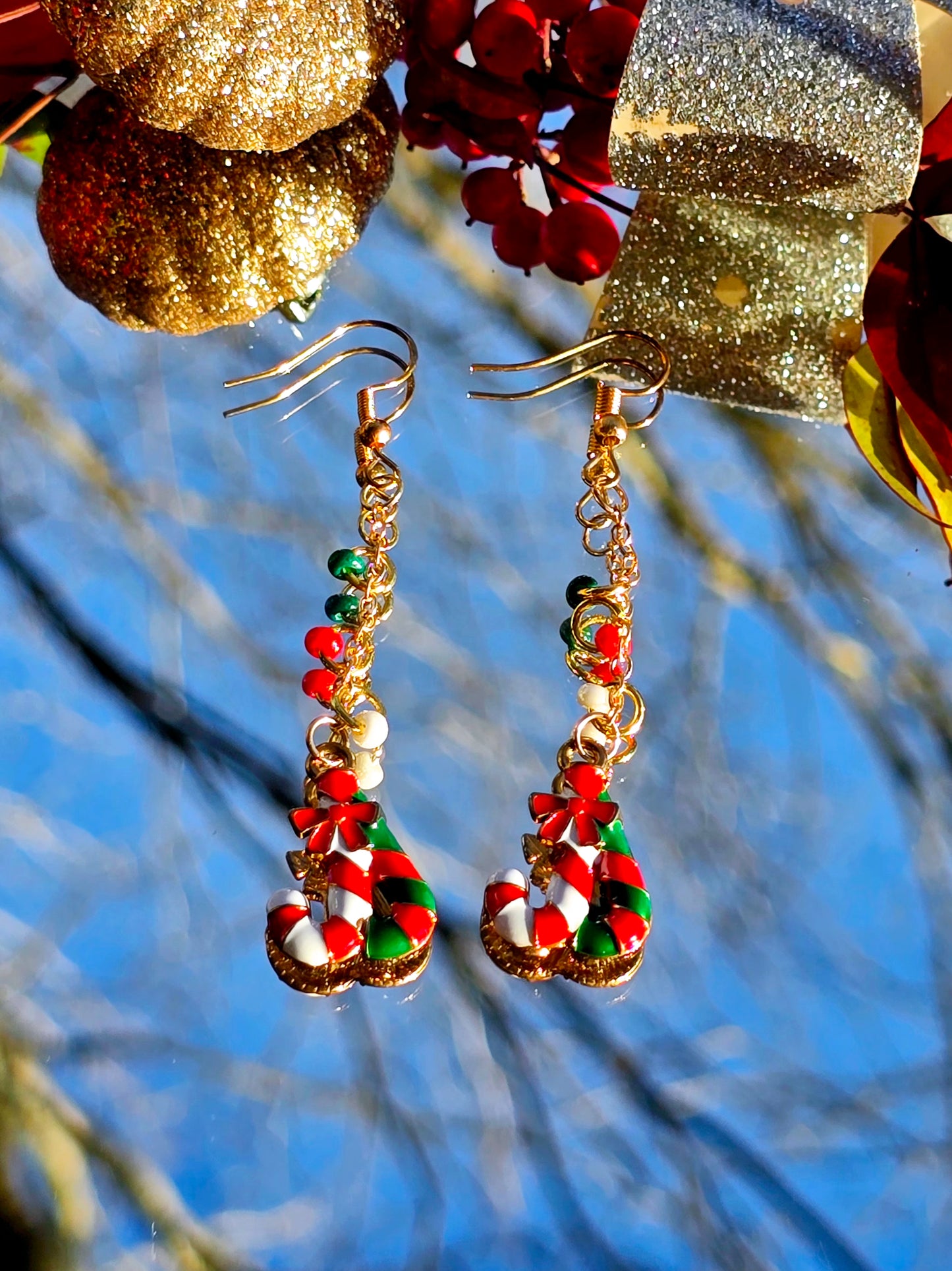 CandyCane Dangle Earrings