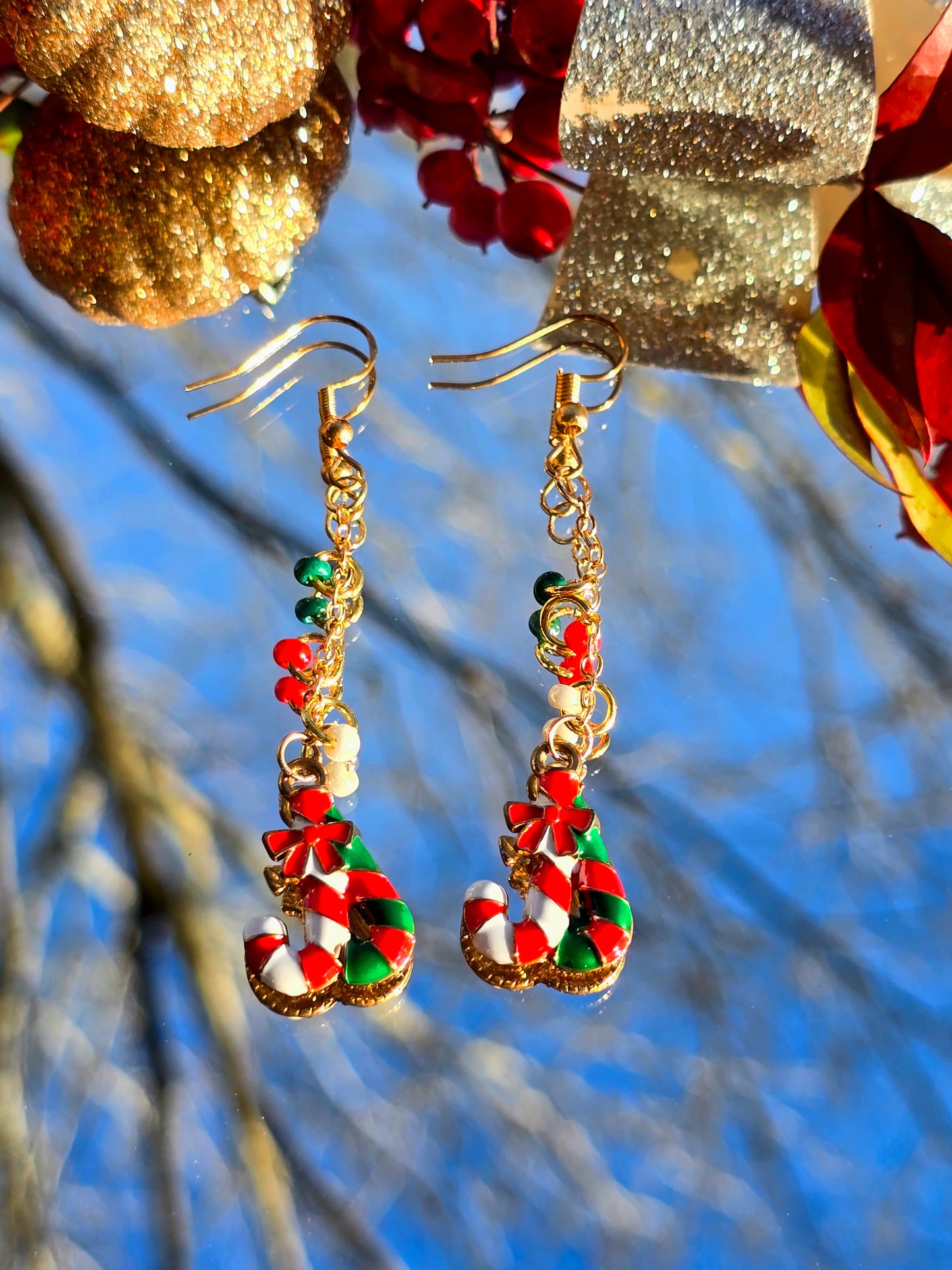 CandyCane Dangle Earrings