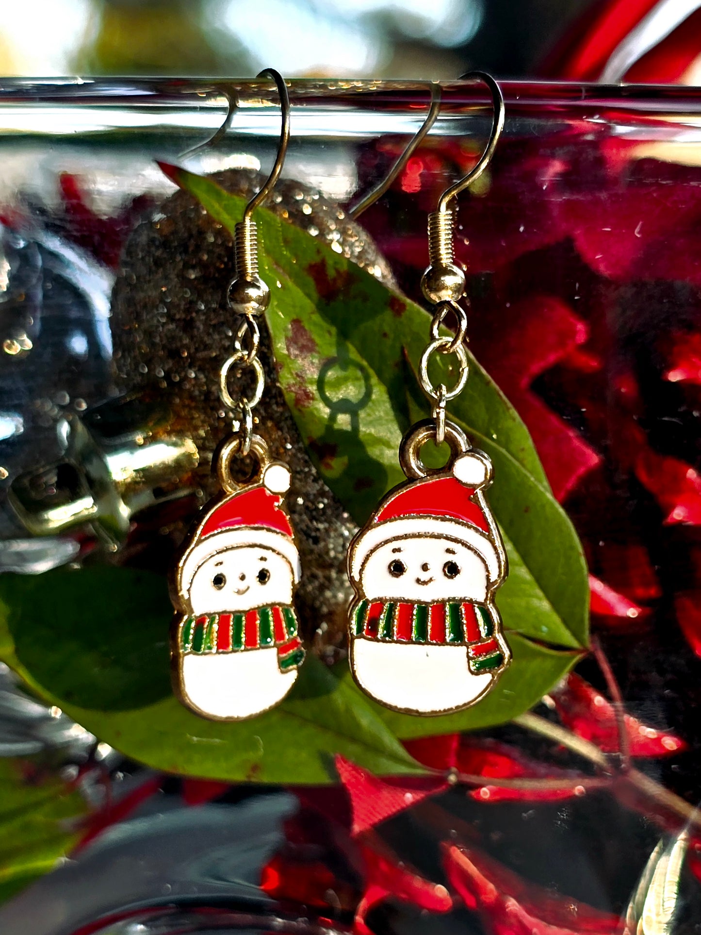 Cute Lil Snowmen Dangle Earrings