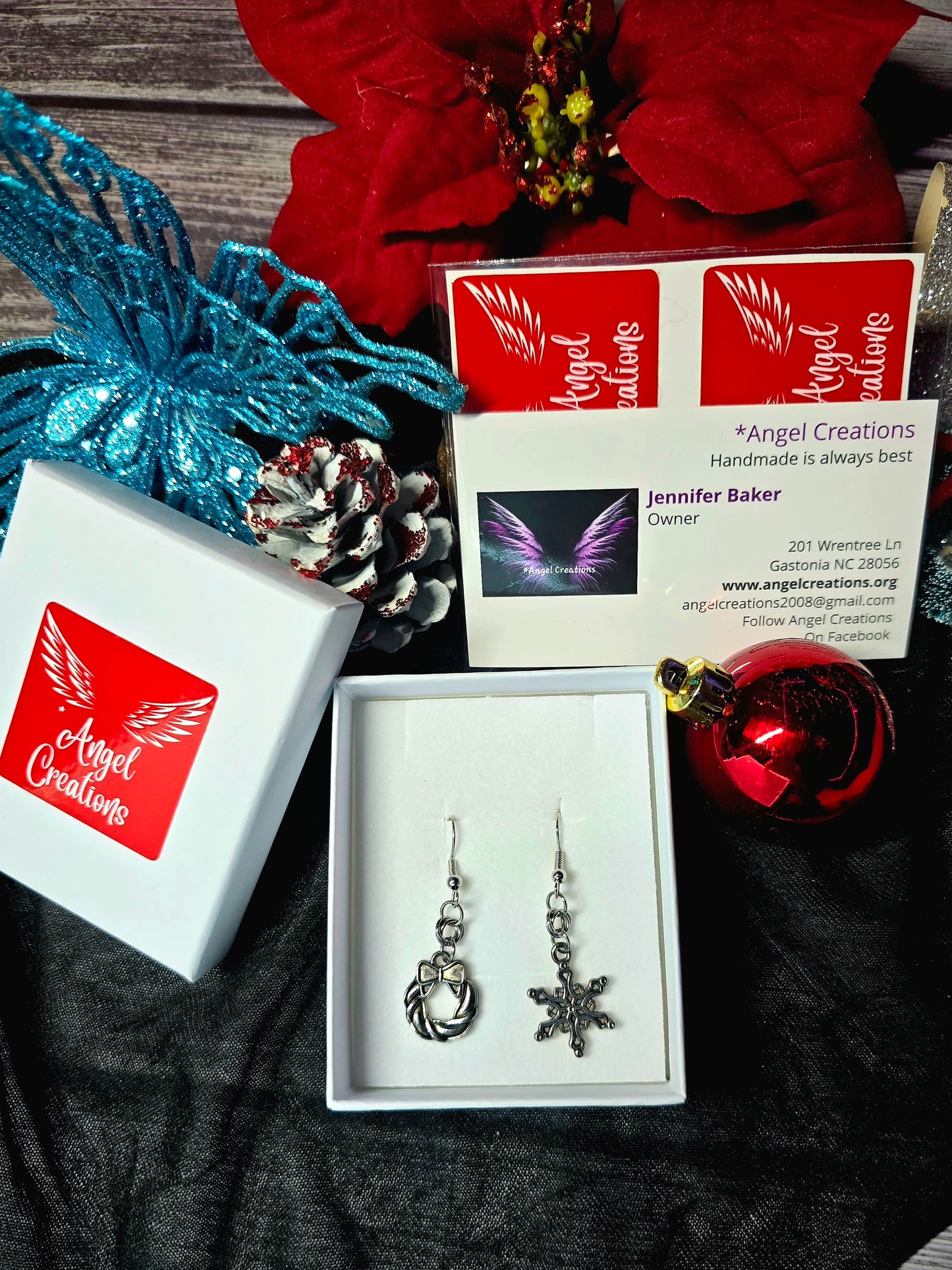 Mismatch Christmas Earrings