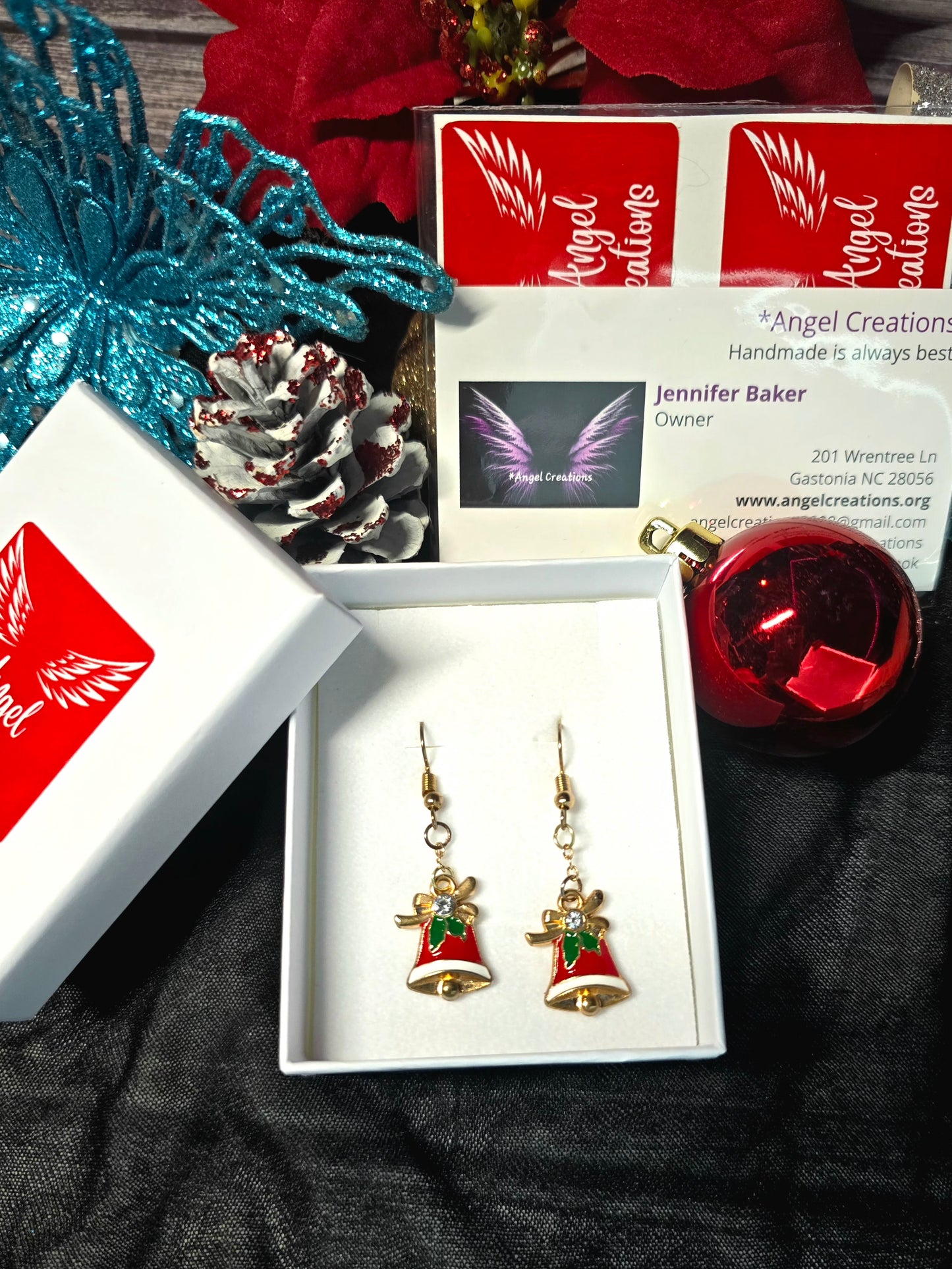 Christmas Bell Dangle Earrings