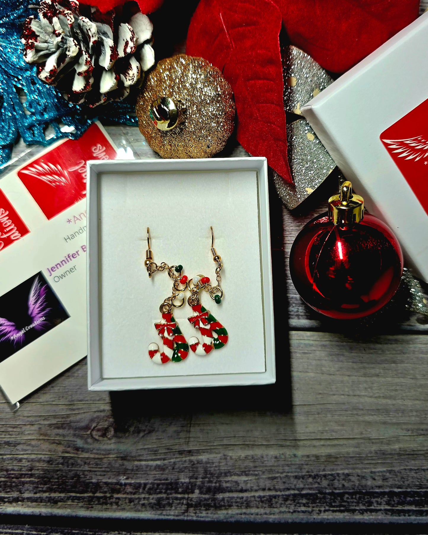 CandyCane Dangle Earrings