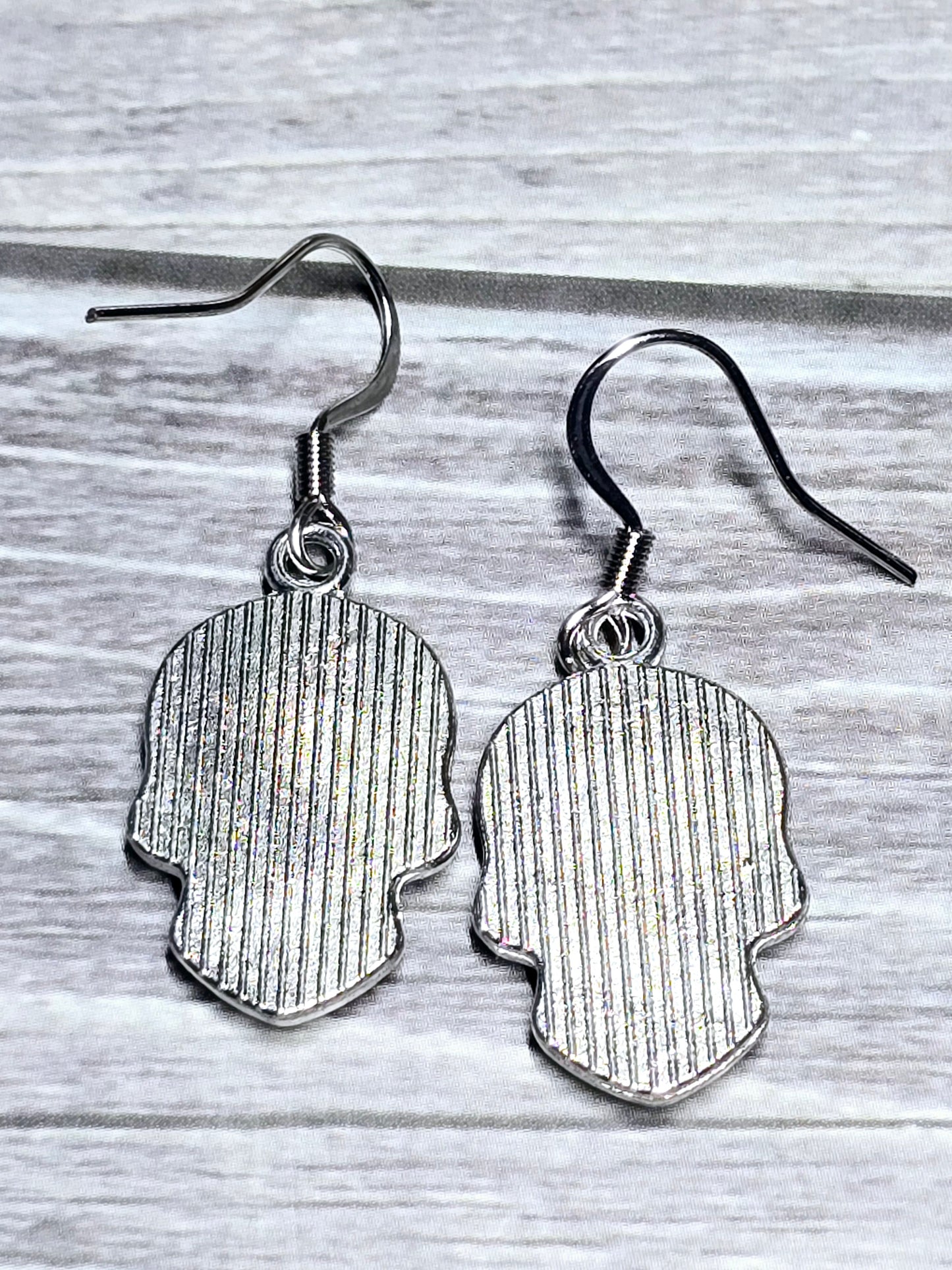SugarSkull Dangle Fishhook Earrings