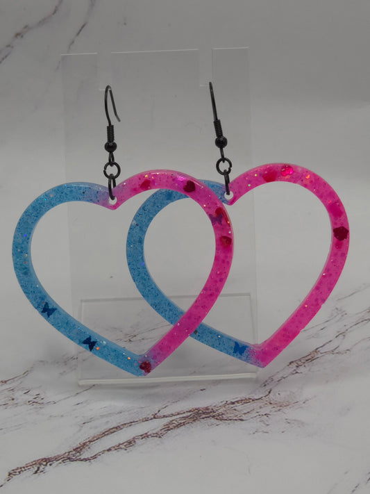 Bubble Gum Hoop Earrings