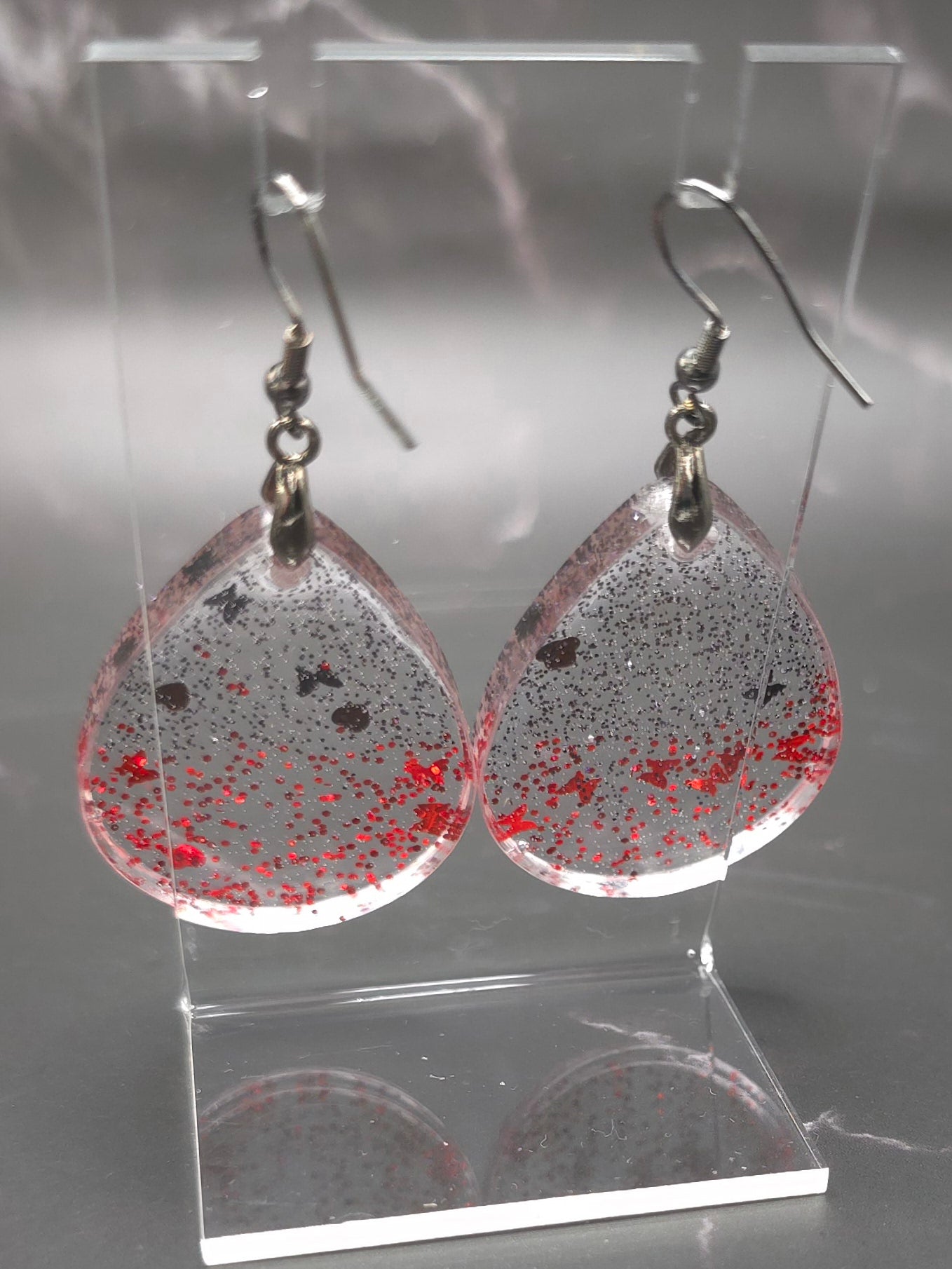 Elegant Teardrop Resin Earrings