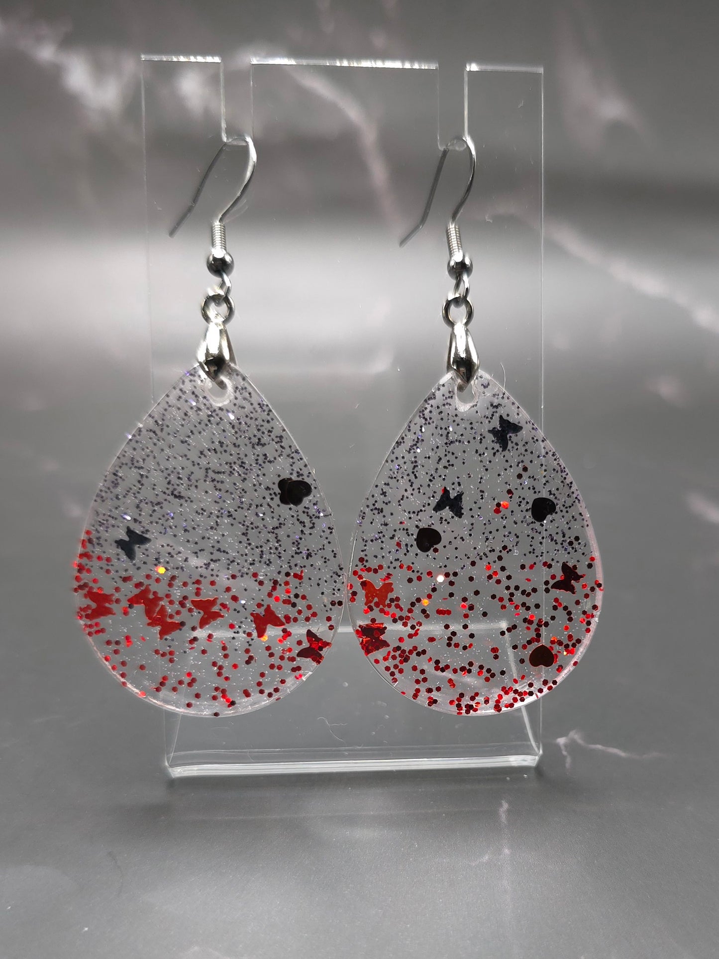 Elegant Teardrop Resin Earrings