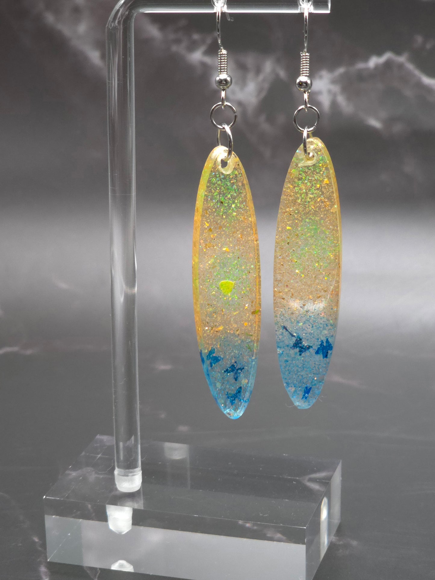 Sun Drop Resin Earrings