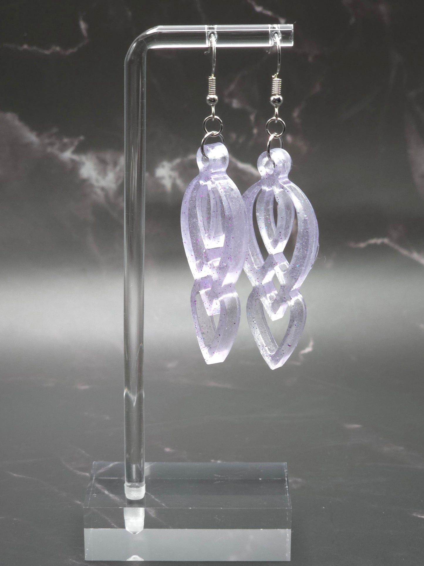 Glamorous Dangle Resin Earrings