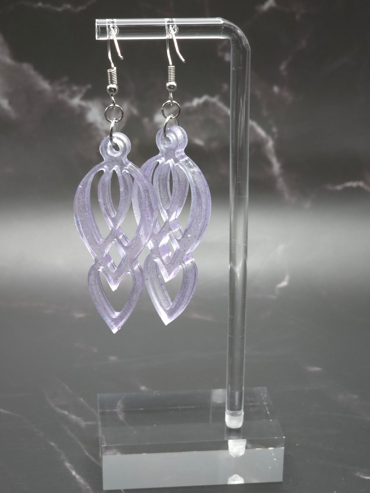 Glamorous Dangle Resin Earrings