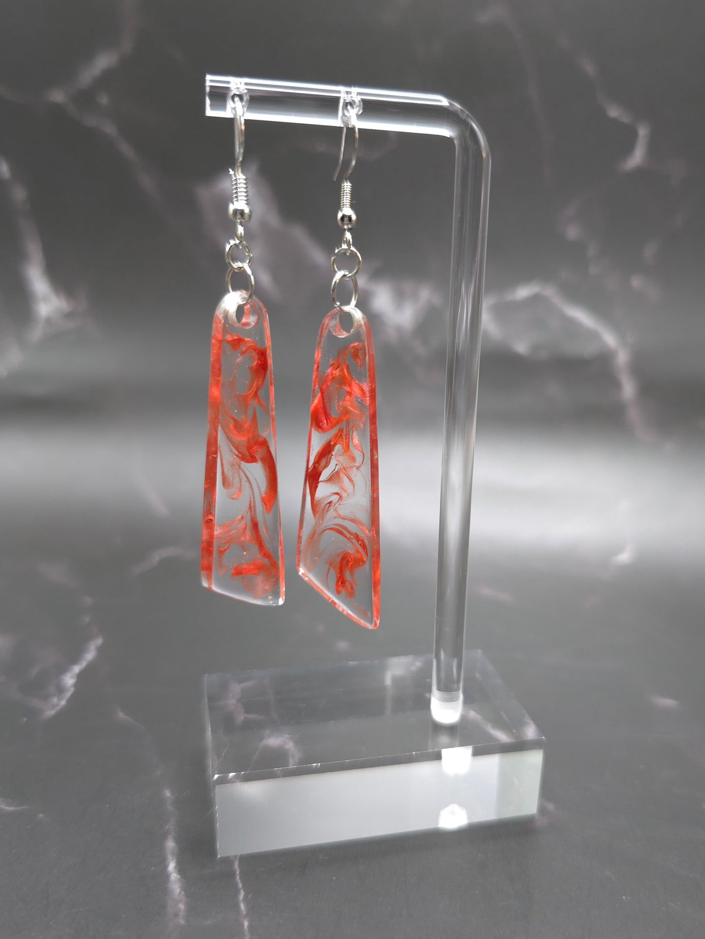 Swirl Dangle Resin Earrings