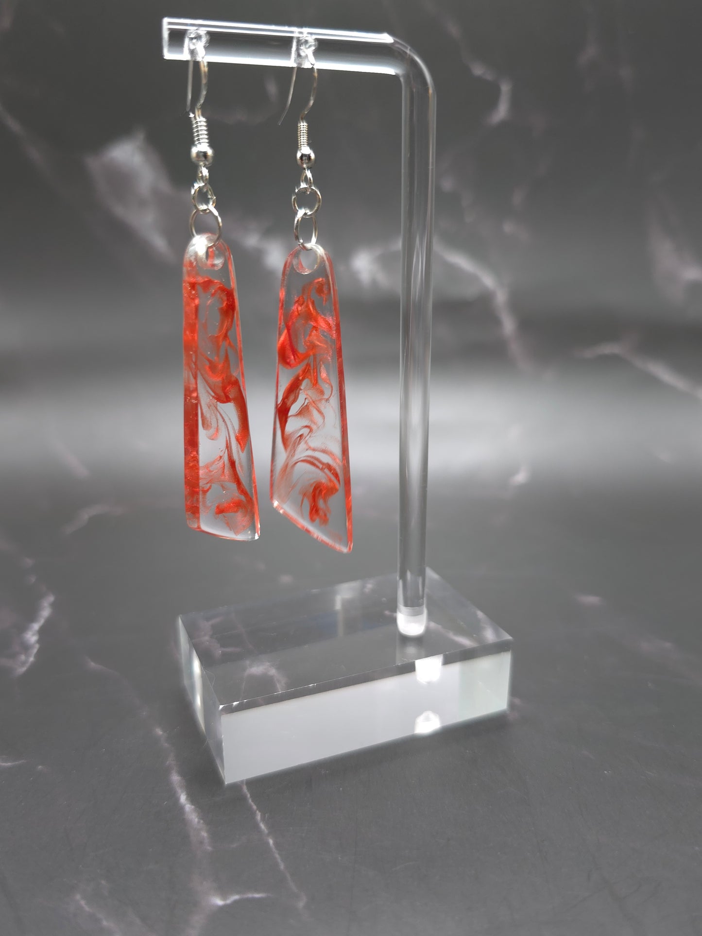 Swirl Dangle Resin Earrings