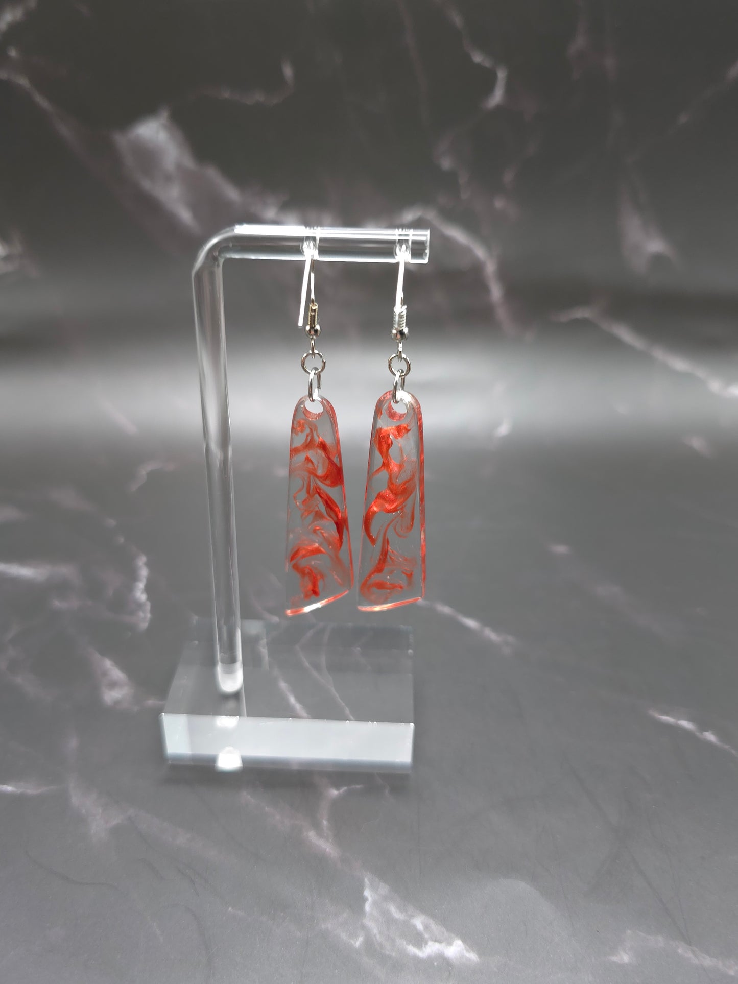 Swirl Dangle Resin Earrings