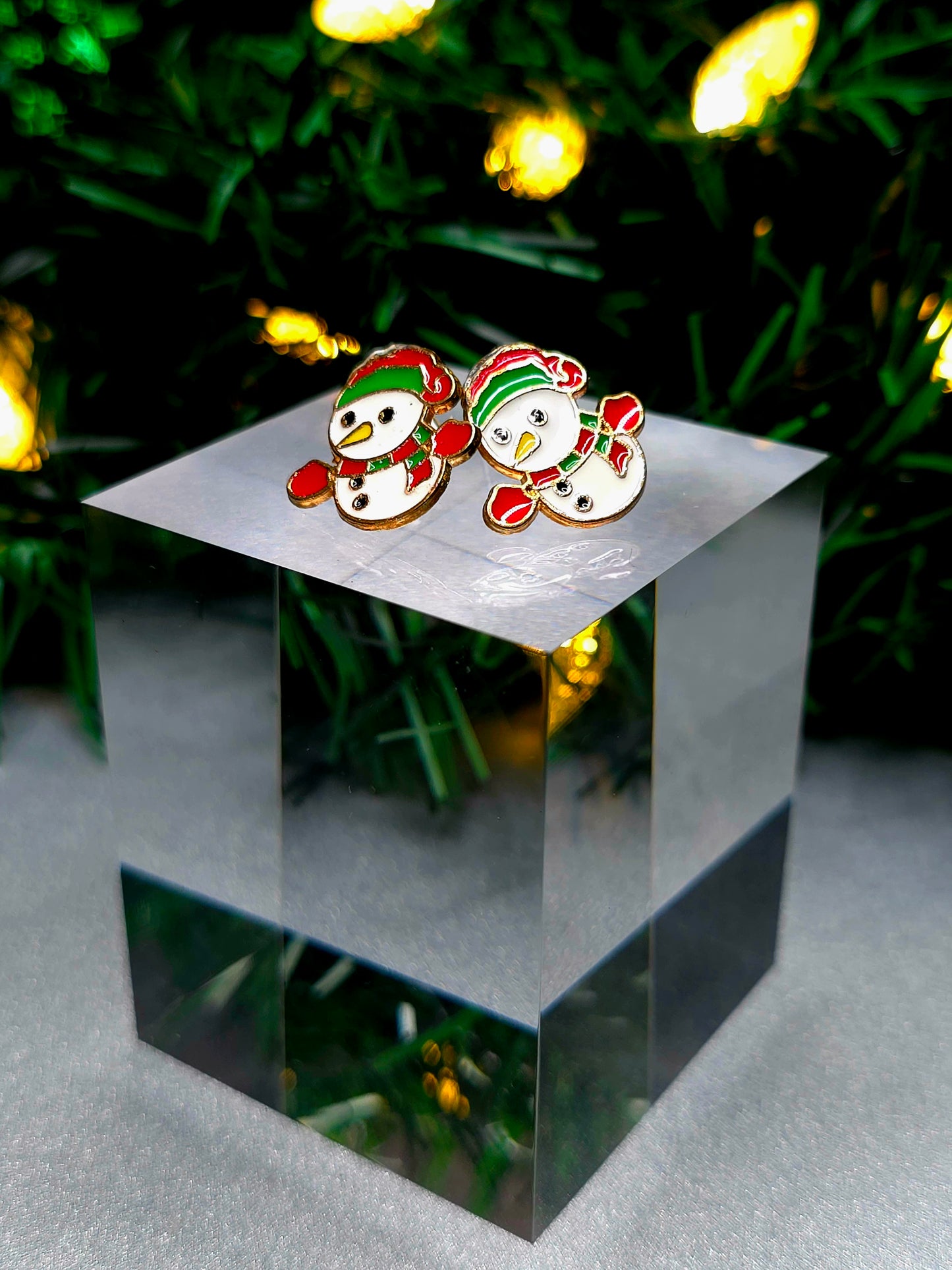 Snowman Post Stud Earrings