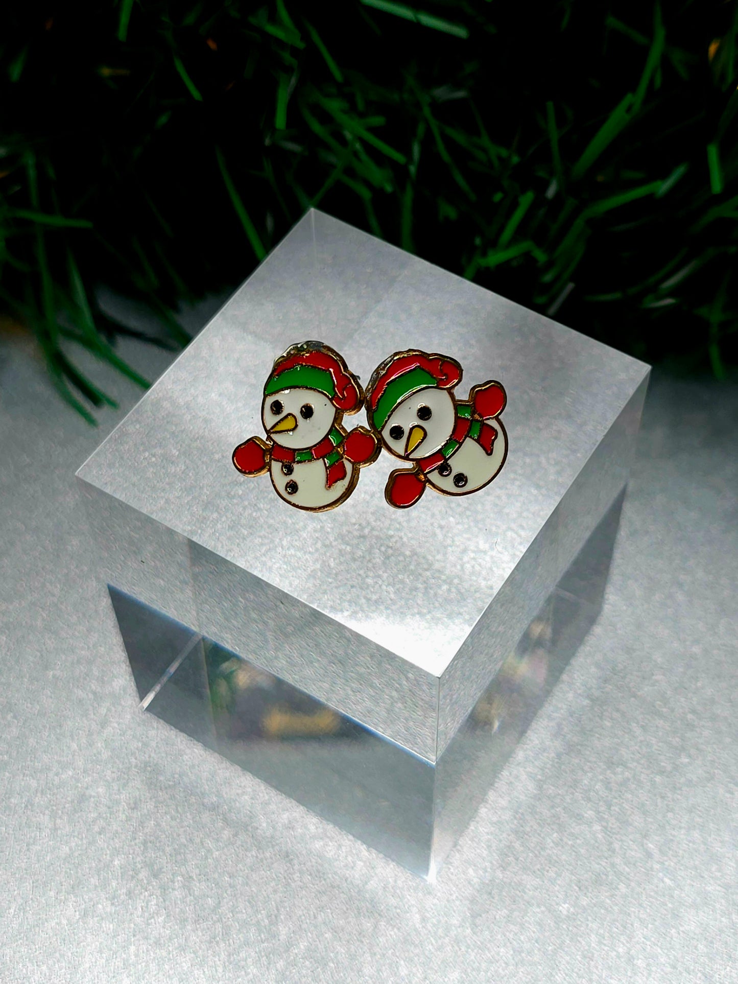 Snowman Post Stud Earrings