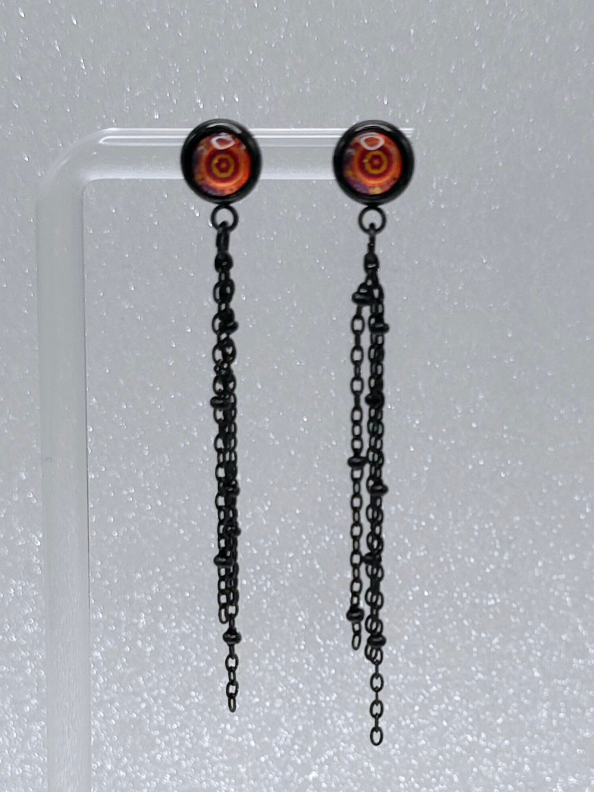 Tripy Post Stud Dangle Earrings