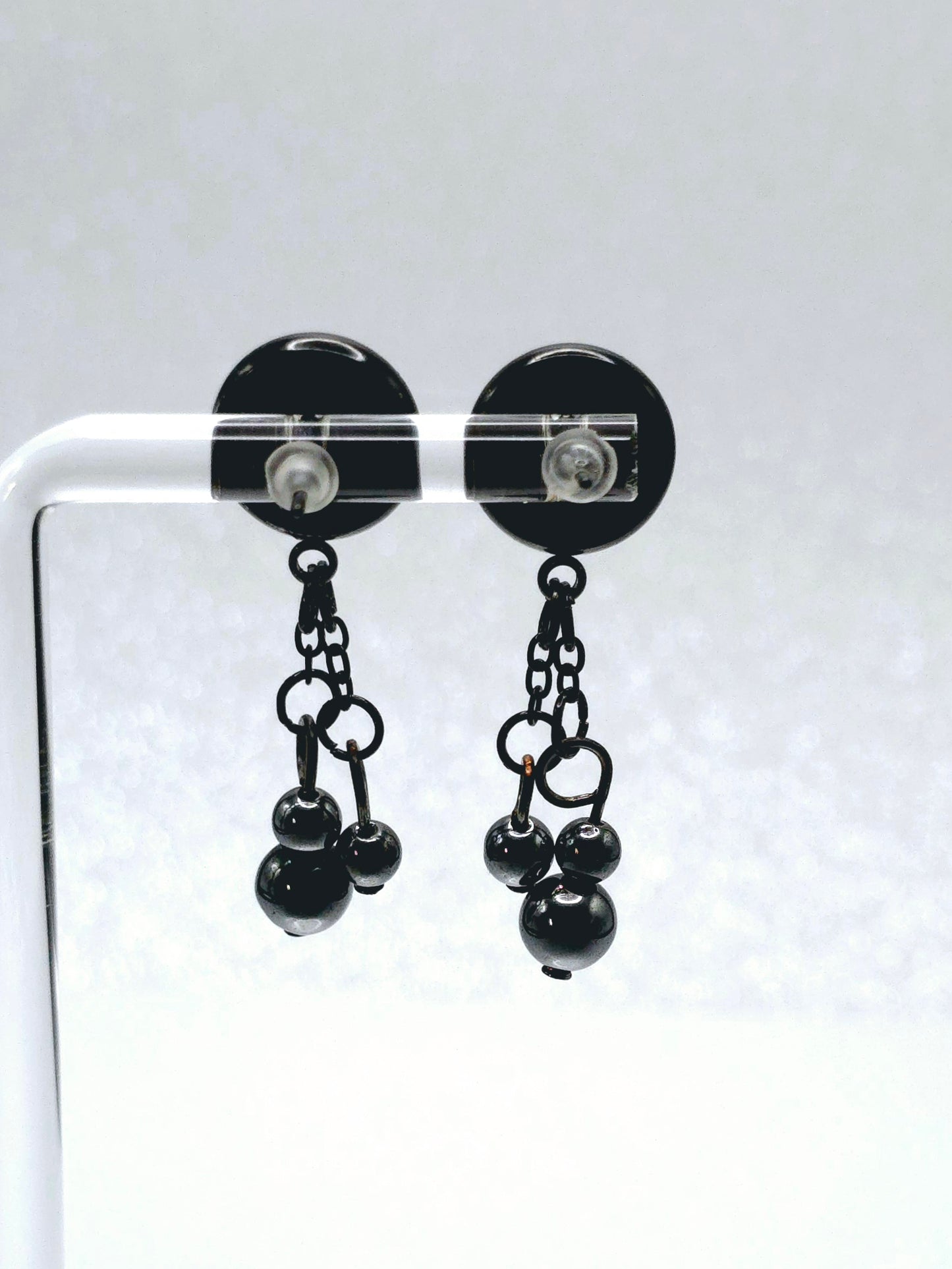 Swirl Bezel Post Stud Earring