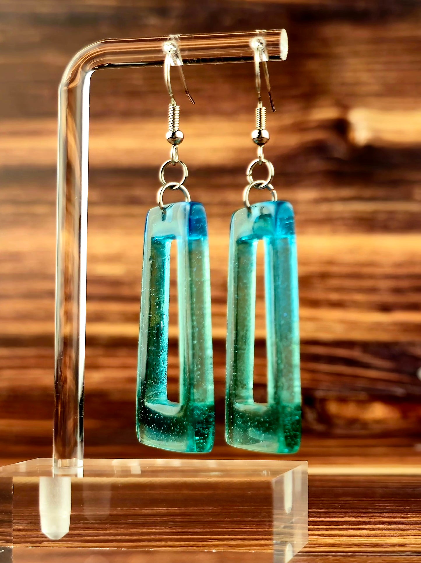 LoveBlue Hoop Resin Earrings