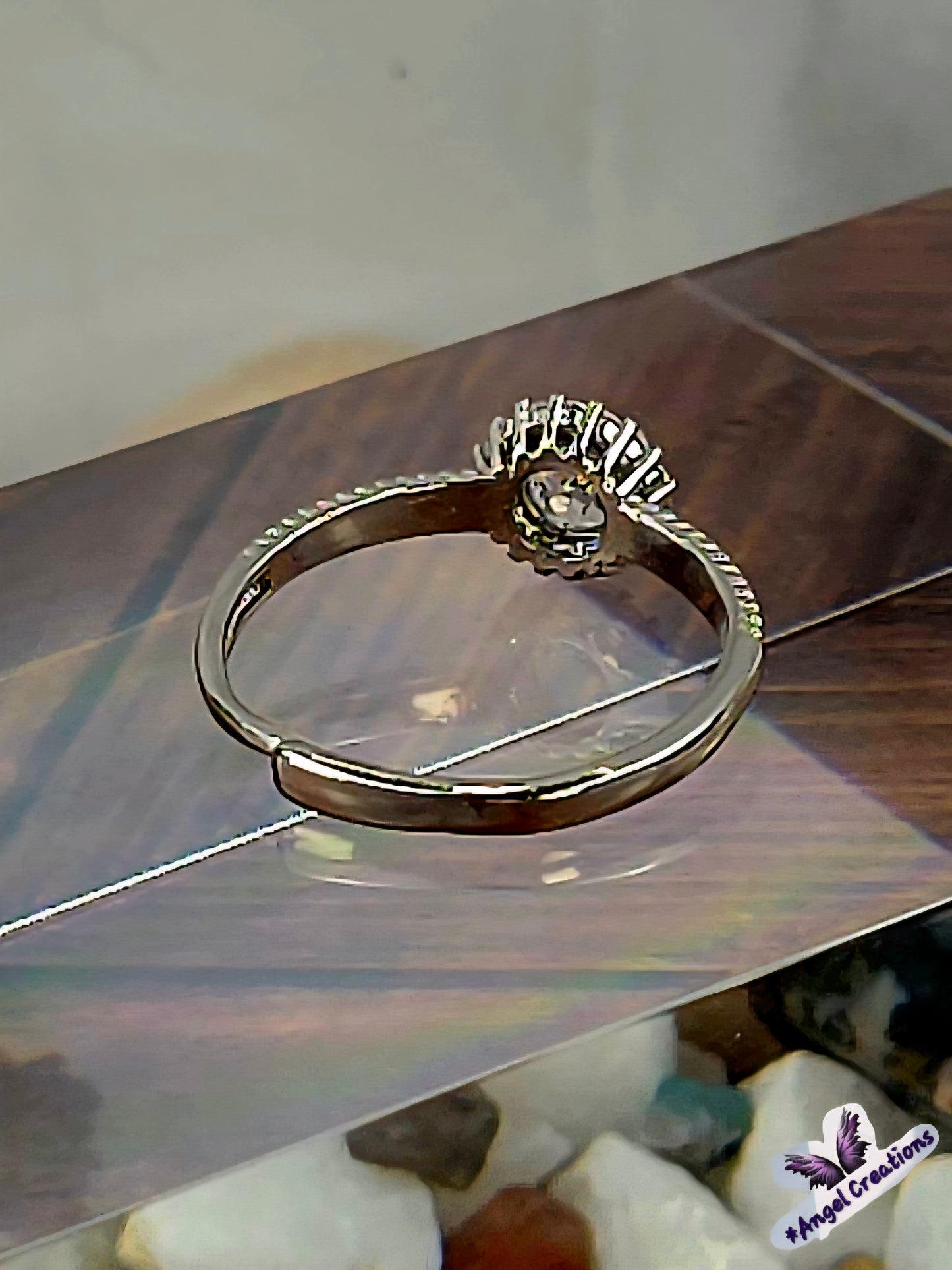 Sterling Silver Ring With Clear Oval Cubic Zirconium Gemstone