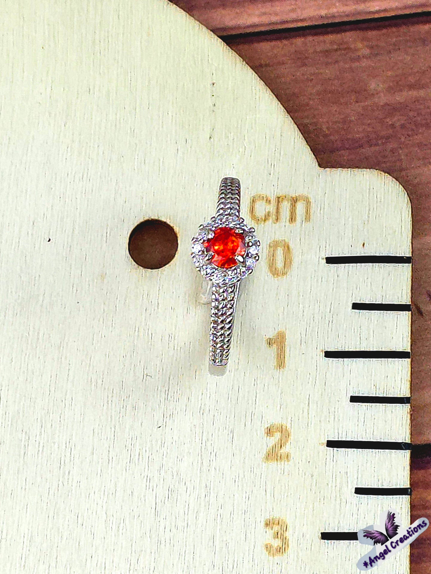 Ruby Gemstone Sterling Silver Adjustable Ring